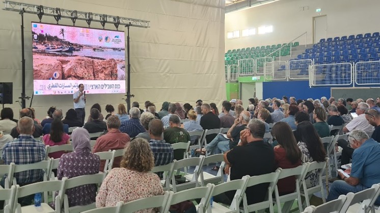 מאי 2024. כנס השבילים הארצי נערך בג'יסר א-זרקא (צילום: צוות שביל הים)
